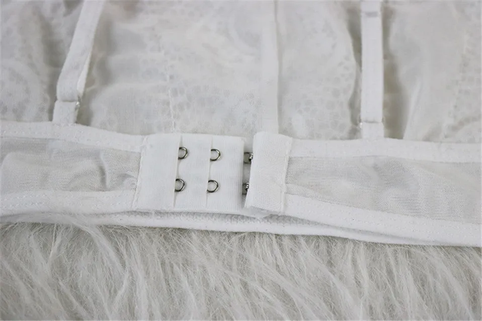 Women's Lace Lingerie Set | Bralette and Hight Waist Panties