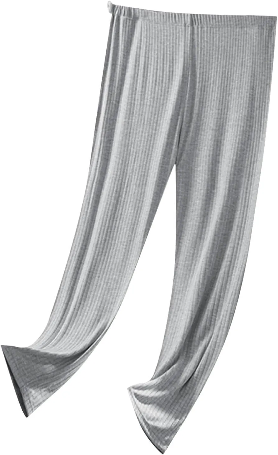 Women's Maternity Sleep Pants Summer Soft Modal Lightweight Lounge Pants Casual Home Wear Pjs Bottoms
