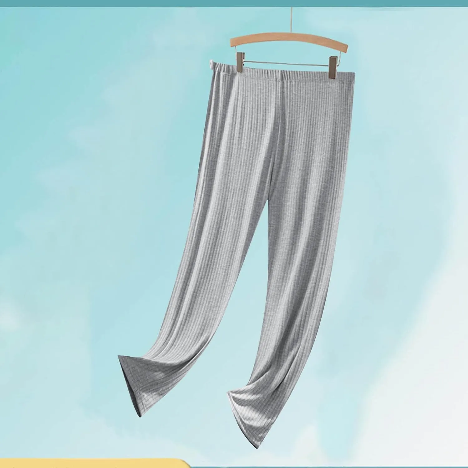 Women's Maternity Sleep Pants Summer Soft Modal Lightweight Lounge Pants Casual Home Wear Pjs Bottoms