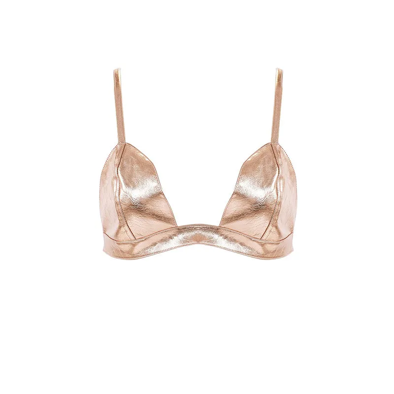 Women's Metal Style Modern Bralette