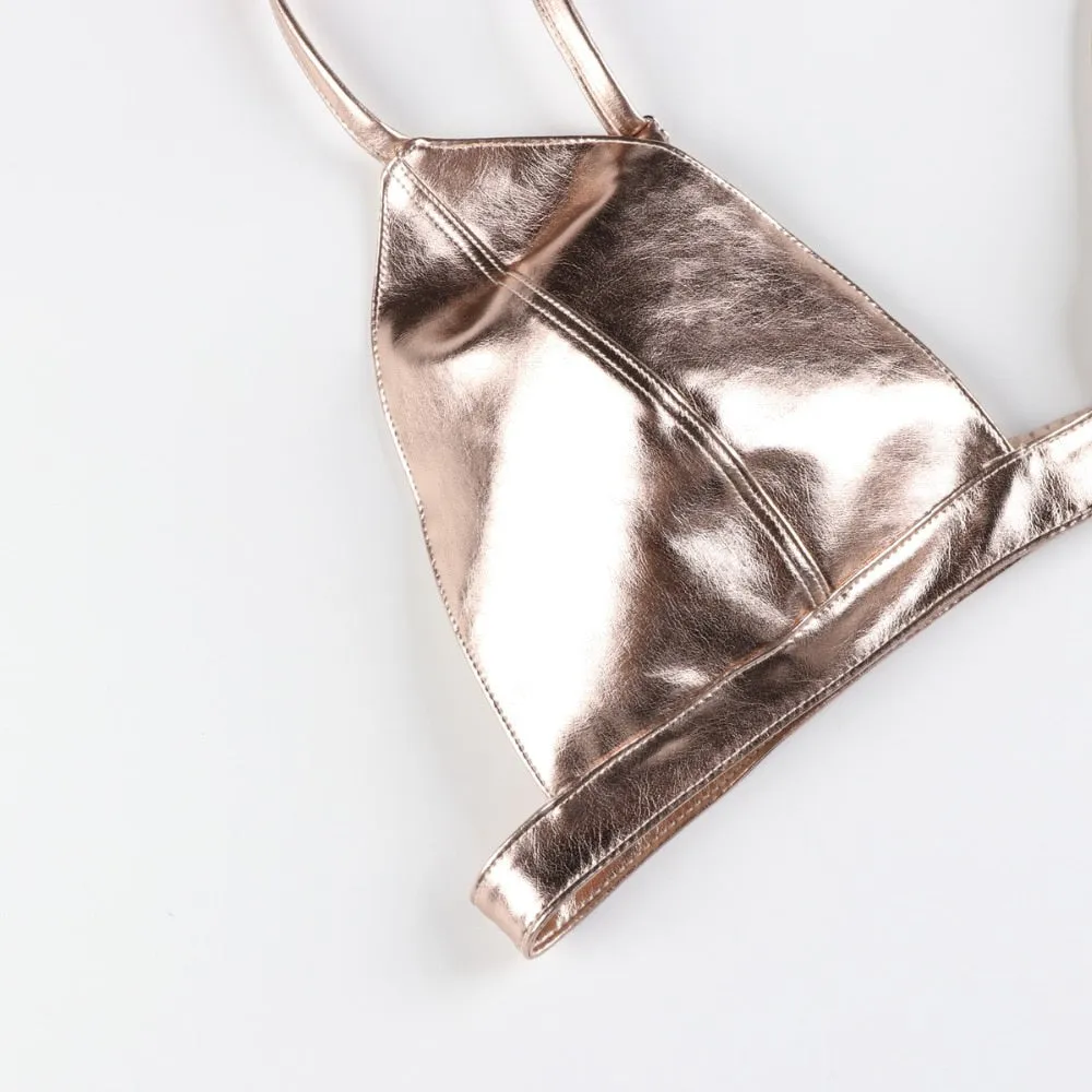 Women's Metal Style Modern Bralette