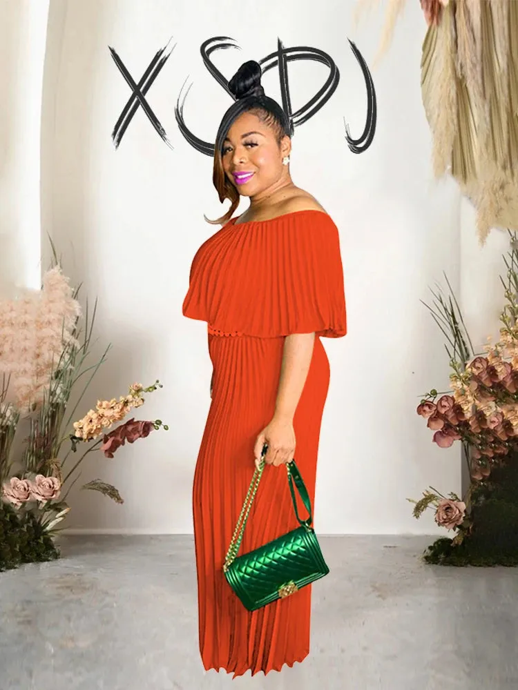 Women's Off Shoulder Designer Fashion Rompers Jumpsuits (Plus Size)