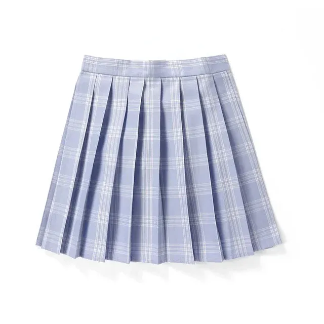 Women's Plaid Fashion Designer A-line Mini Short Skirts (Plus Size)