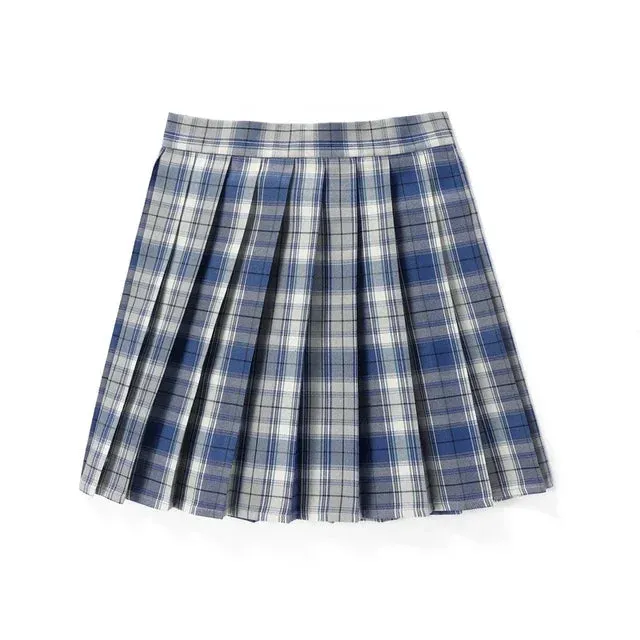 Women's Plaid Fashion Designer A-line Mini Short Skirts (Plus Size)