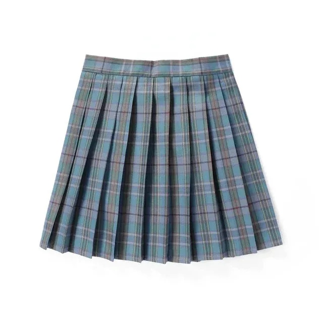 Women's Plaid Fashion Designer A-line Mini Short Skirts (Plus Size)