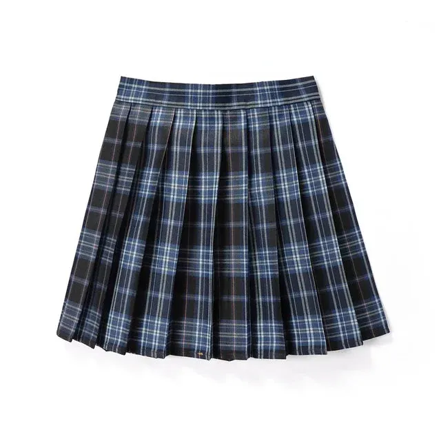 Women's Plaid Fashion Designer A-line Mini Short Skirts (Plus Size)