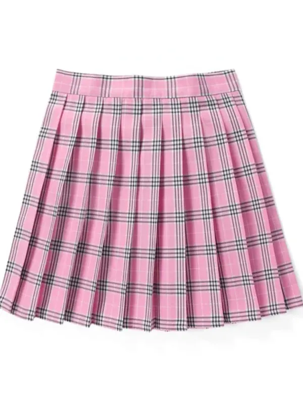 Women's Plaid Fashion Designer A-line Mini Short Skirts (Plus Size)