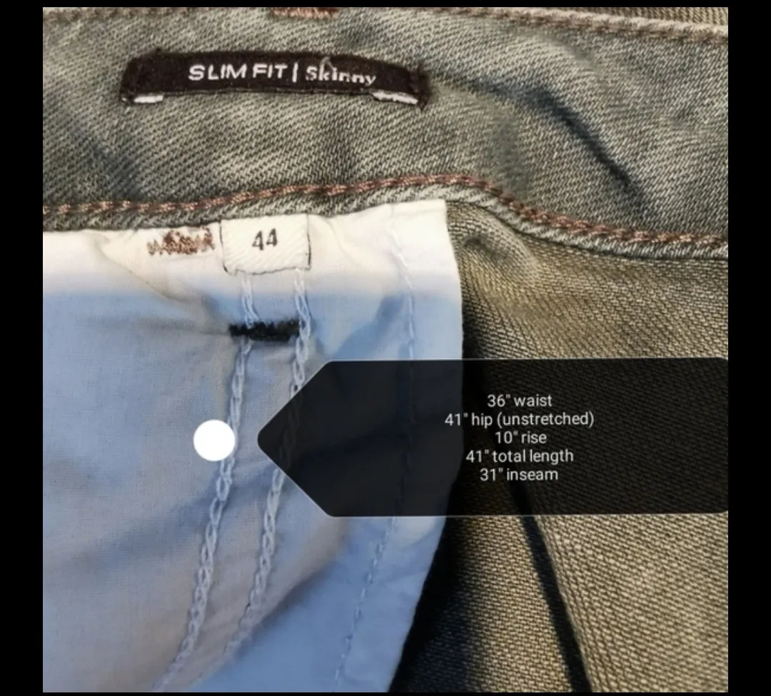 WOMENS PLUS SIZE 14/31 - SANDWICH, Slim Fit Skinny Jeans, Vintage Grey Wash NWT B26