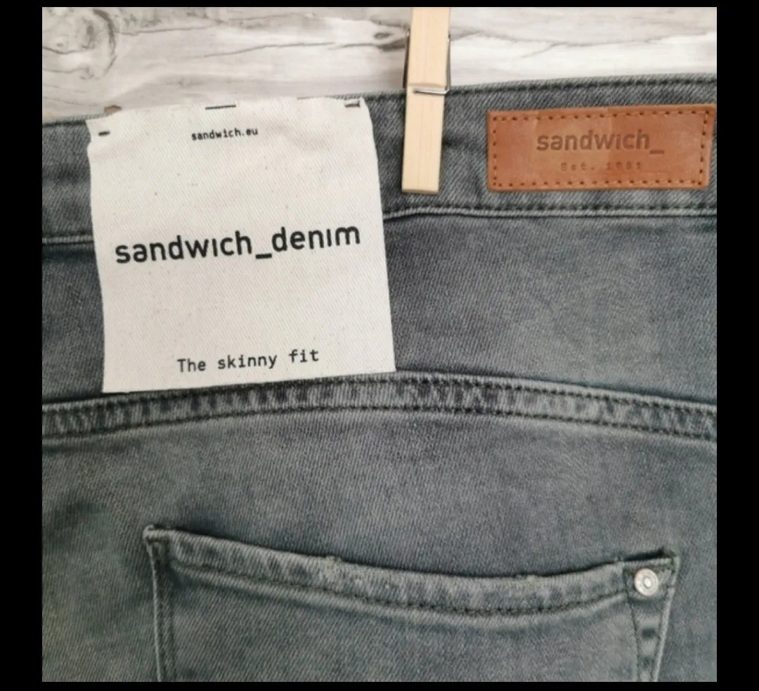 WOMENS PLUS SIZE 14/31 - SANDWICH, Slim Fit Skinny Jeans, Vintage Grey Wash NWT B26