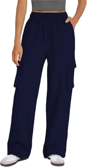 Womens Plus Size Leggings Baggy Drawstring Joggers for Women Casual Solid High Waisted Sweatpants Active Joggers Pants Sport Lounge Bottoms Womens Fleece Lined Leggings