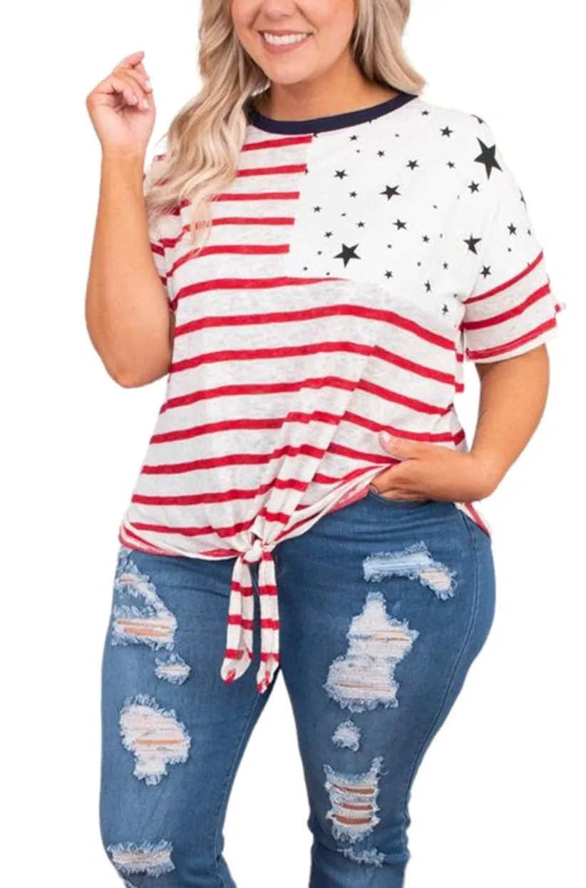 Women's Plus Size Patriotic T Shirts