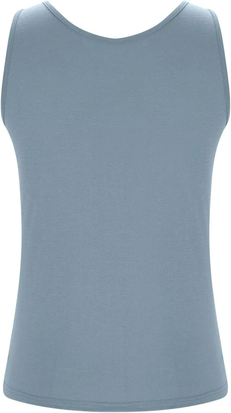 Womens Plus Size Tank Tops with Built in Bra, Padded Camisole Shelf Bra Workout Yoga Shirt Casual Basic Undershirt