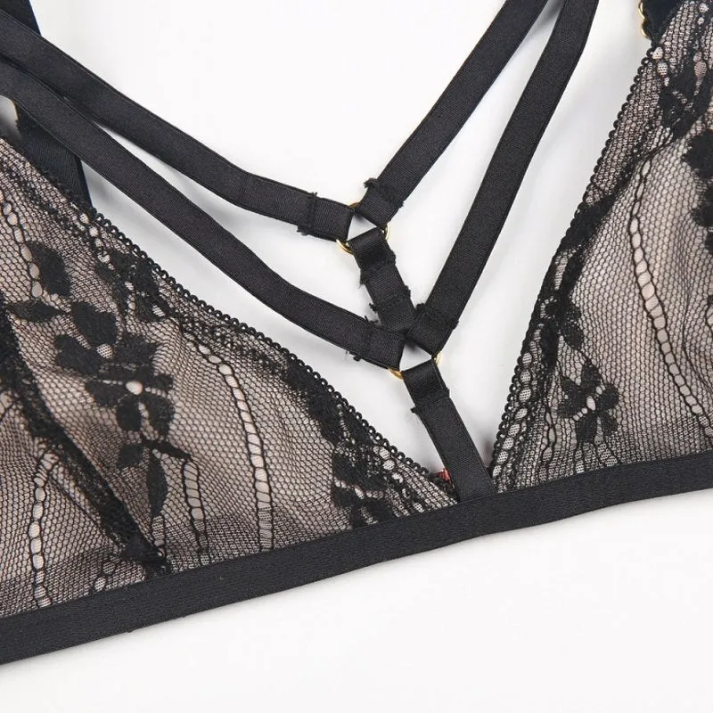 Women's Push Up Lace Spaghetti Strap Underwear
