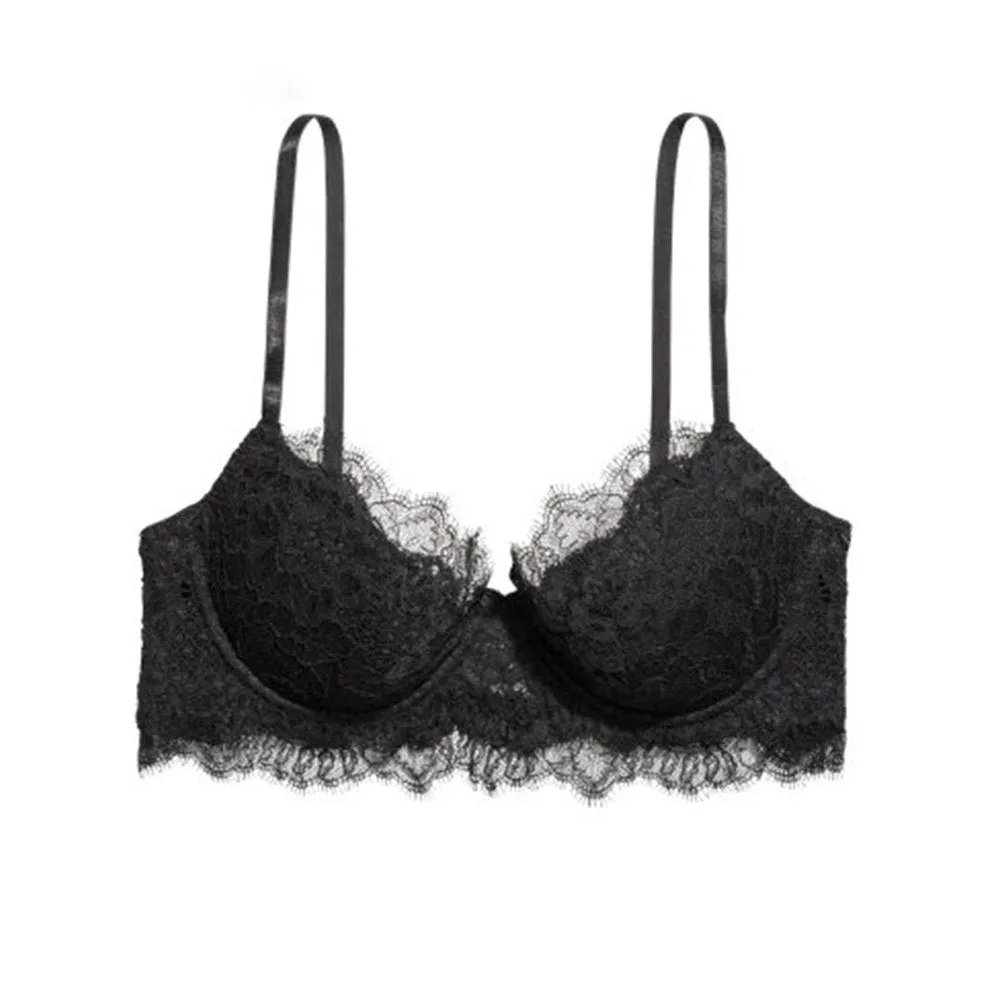 Women's Push Up Lace Wire Support Bralette