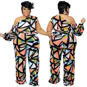 Women's Rompers 5XL Fashion Designer Backless Jumpsuits (Plus Size)