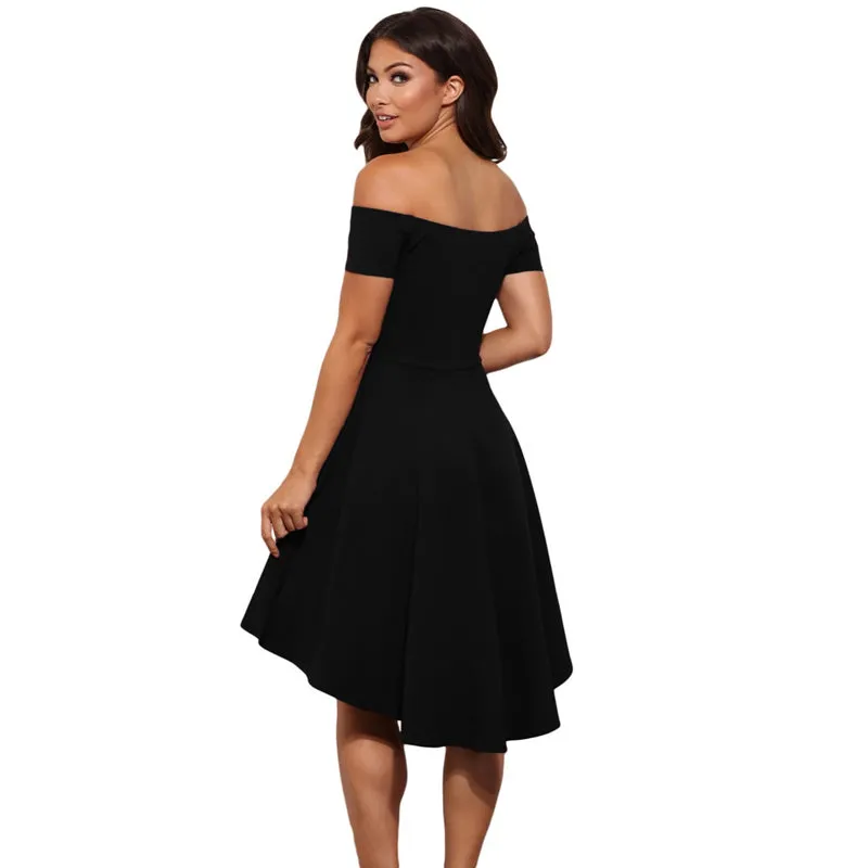Women's Short Sleeve Knee-length Dress