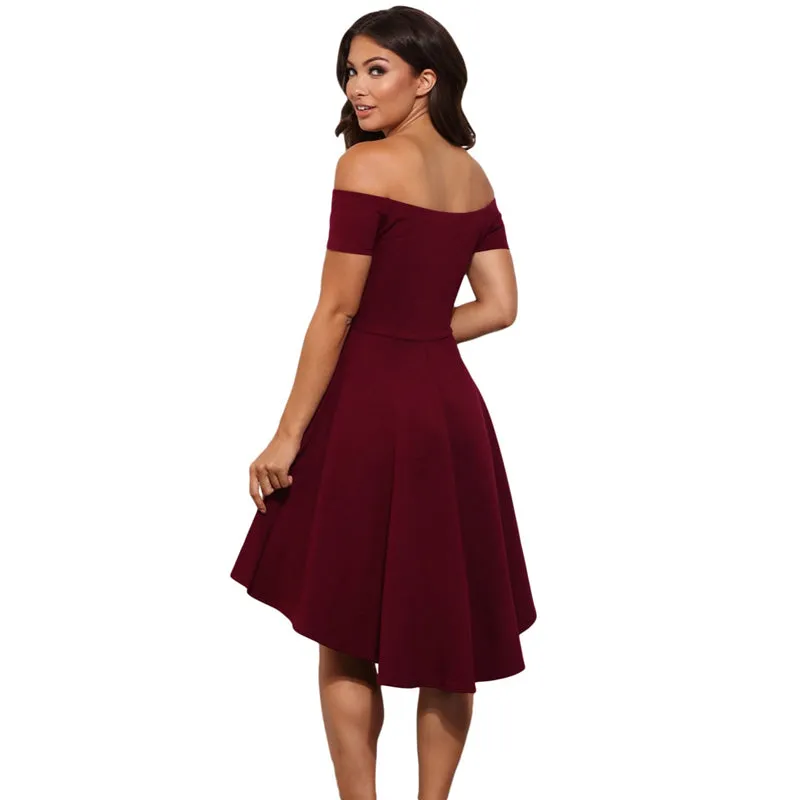 Women's Short Sleeve Knee-length Dress