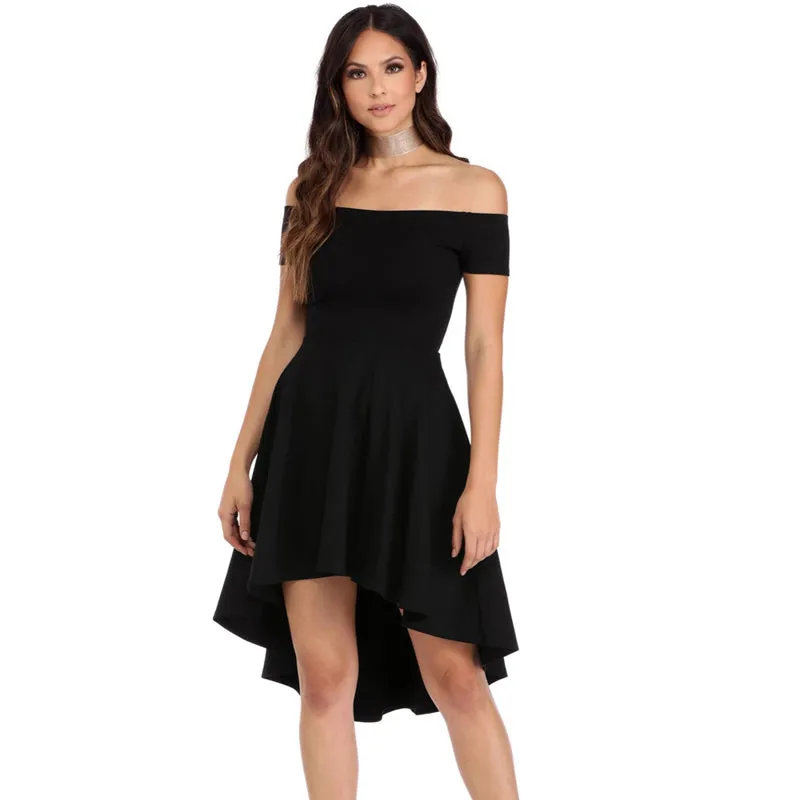 Women's Short Sleeve Knee-length Dress