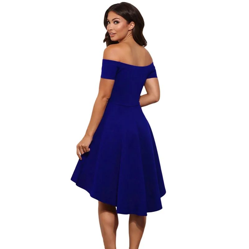 Women's Short Sleeve Knee-length Dress