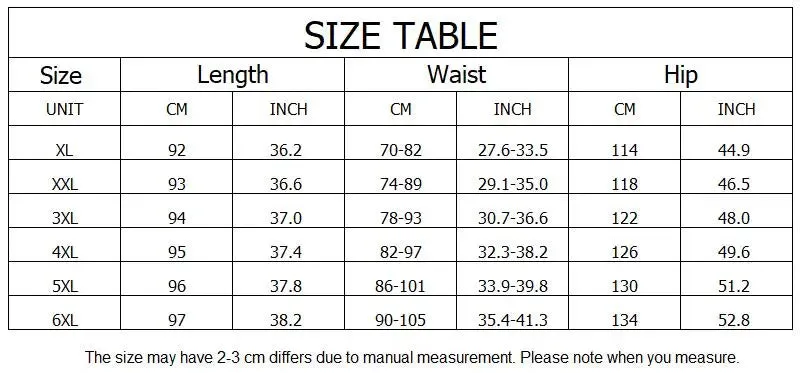 Women's Side Split 6XL Fashion Designer Pockets Pants (Plus Size)
