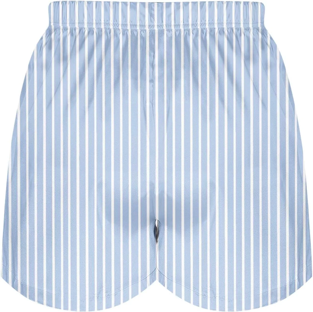 Women's Silk Satin Pajama Shorts Casual Striped Summer Drawstring Pj Bottoms Soft Boxer Sleepwear Lounge Shorts with Pockets