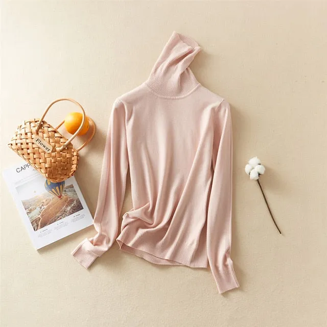 Women's Simple Solid Casual Sweaters