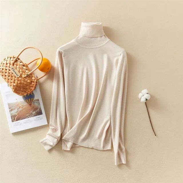 Women's Simple Solid Casual Sweaters