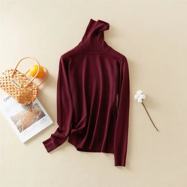 Women's Simple Solid Casual Sweaters