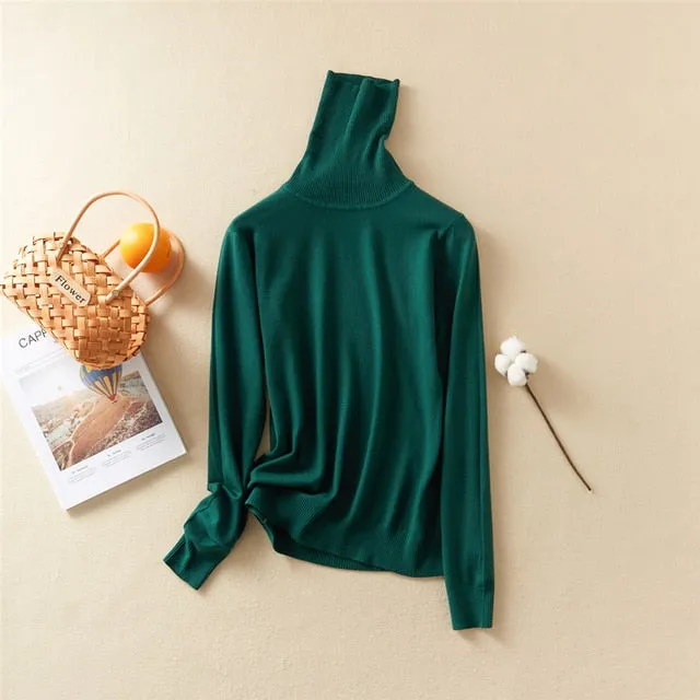 Women's Simple Solid Casual Sweaters