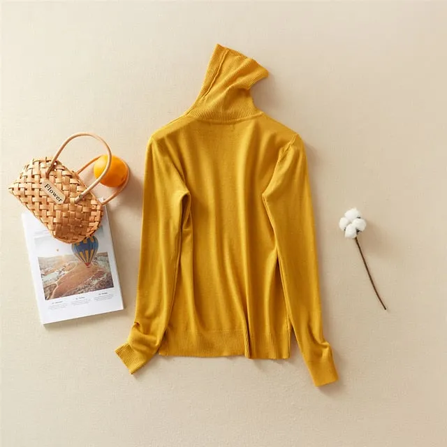 Women's Simple Solid Casual Sweaters