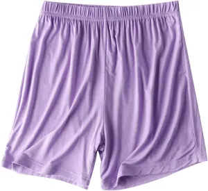 Women's Soft Modal Pajama Shorts Summer Thin Casual Elastic Waist Pj Bottoms Boxer Sleepwear Lounge Shorts