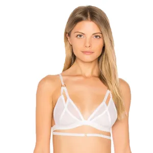 Women's Soft White Breathable Push Up Bra