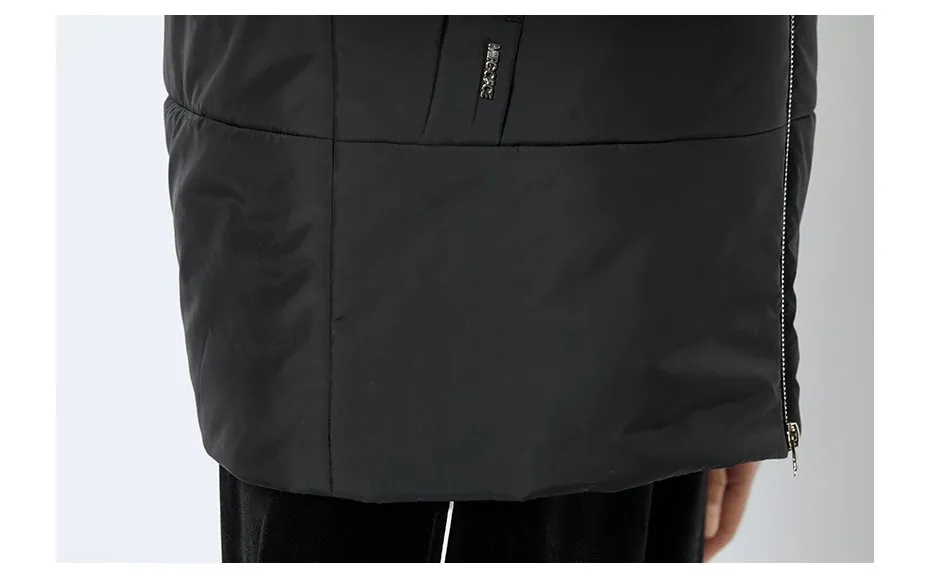 Women's Spring Thin Cotton-Padded Hooded Jacket