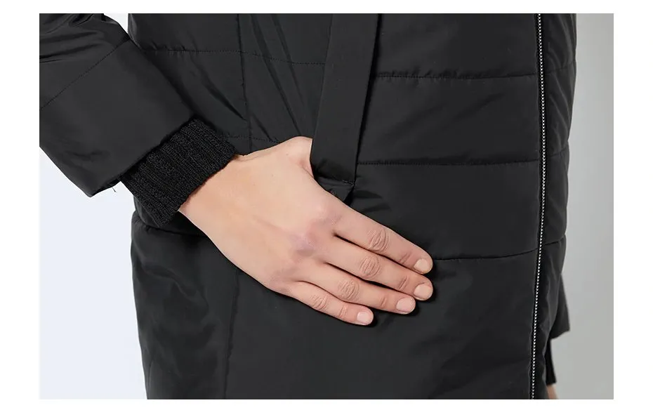 Women's Spring Thin Cotton-Padded Hooded Jacket