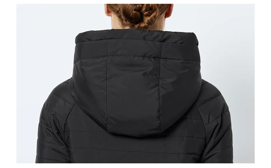 Women's Spring Thin Cotton-Padded Hooded Jacket
