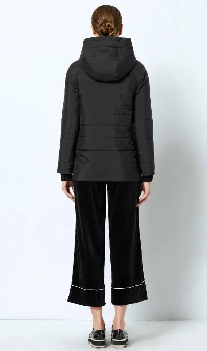 Women's Spring Thin Cotton-Padded Hooded Jacket