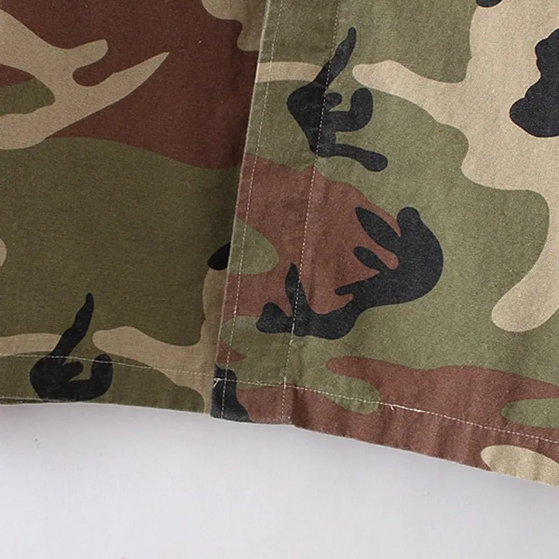 Women's Spring/Autumn Camouflage Loose Jacket