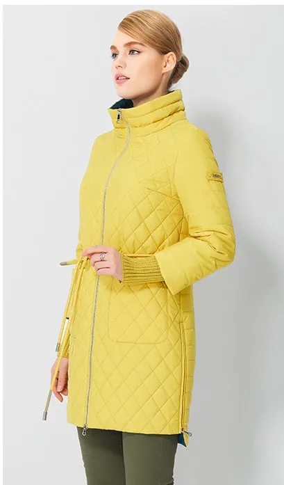 Women's Spring/Autumn Jacket With Standing Collar