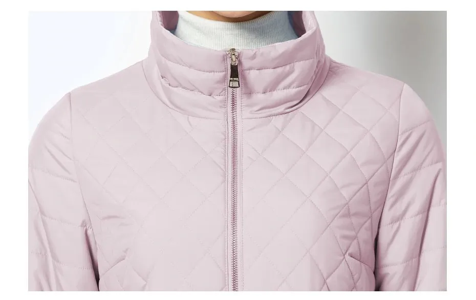Women's Spring/Autumn Jacket With Standing Collar