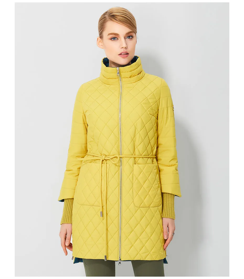Women's Spring/Autumn Jacket With Standing Collar