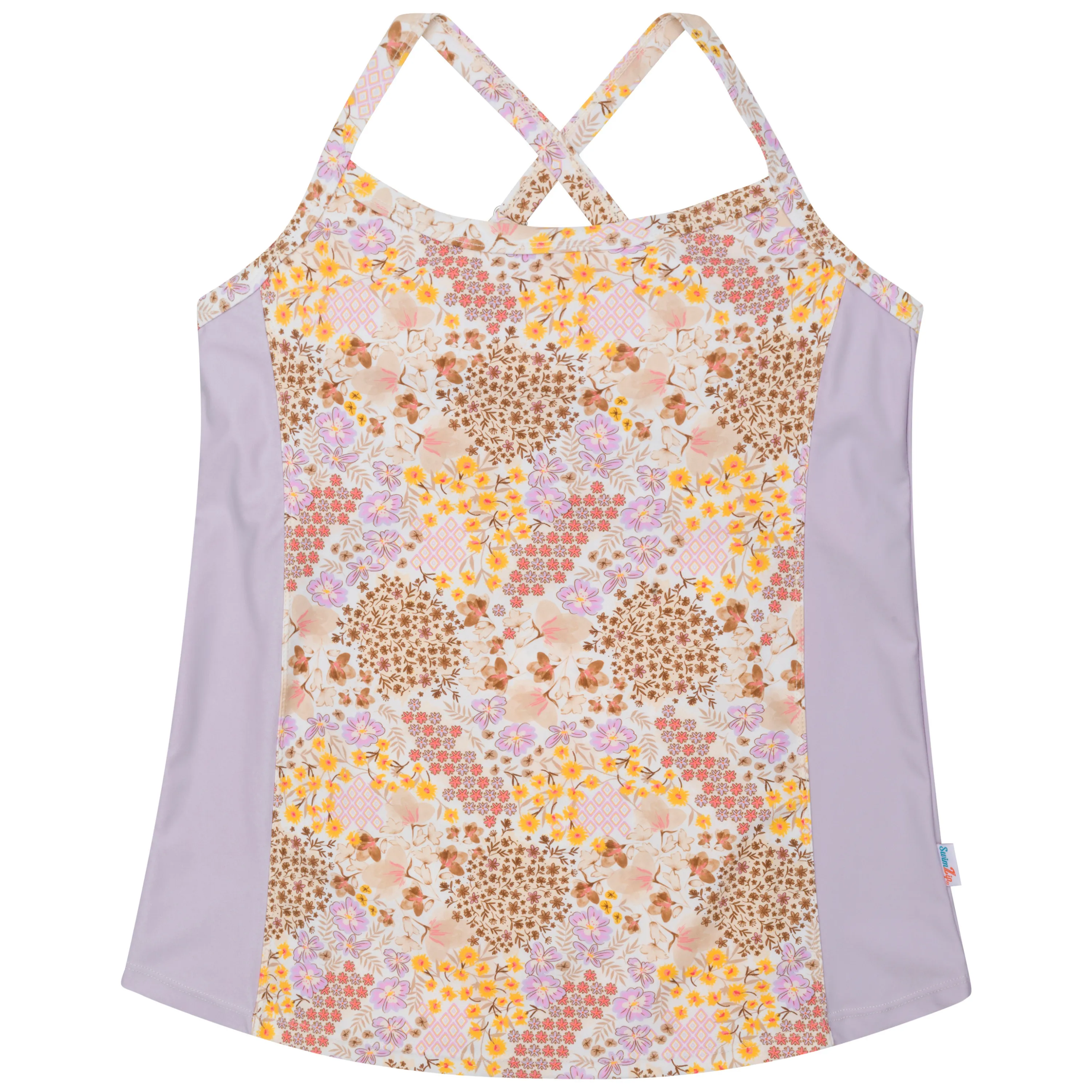 Women’s Strappy A-Line Tankini Top | “Meadows”