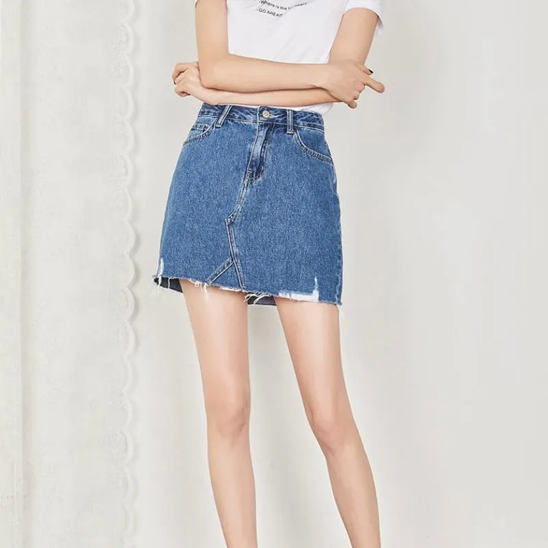 Women's Summer Denim Skirt | Plus Size