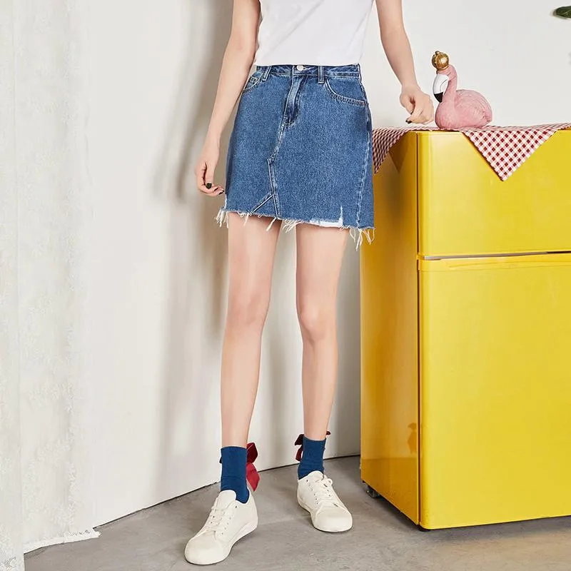 Women's Summer Denim Skirt | Plus Size