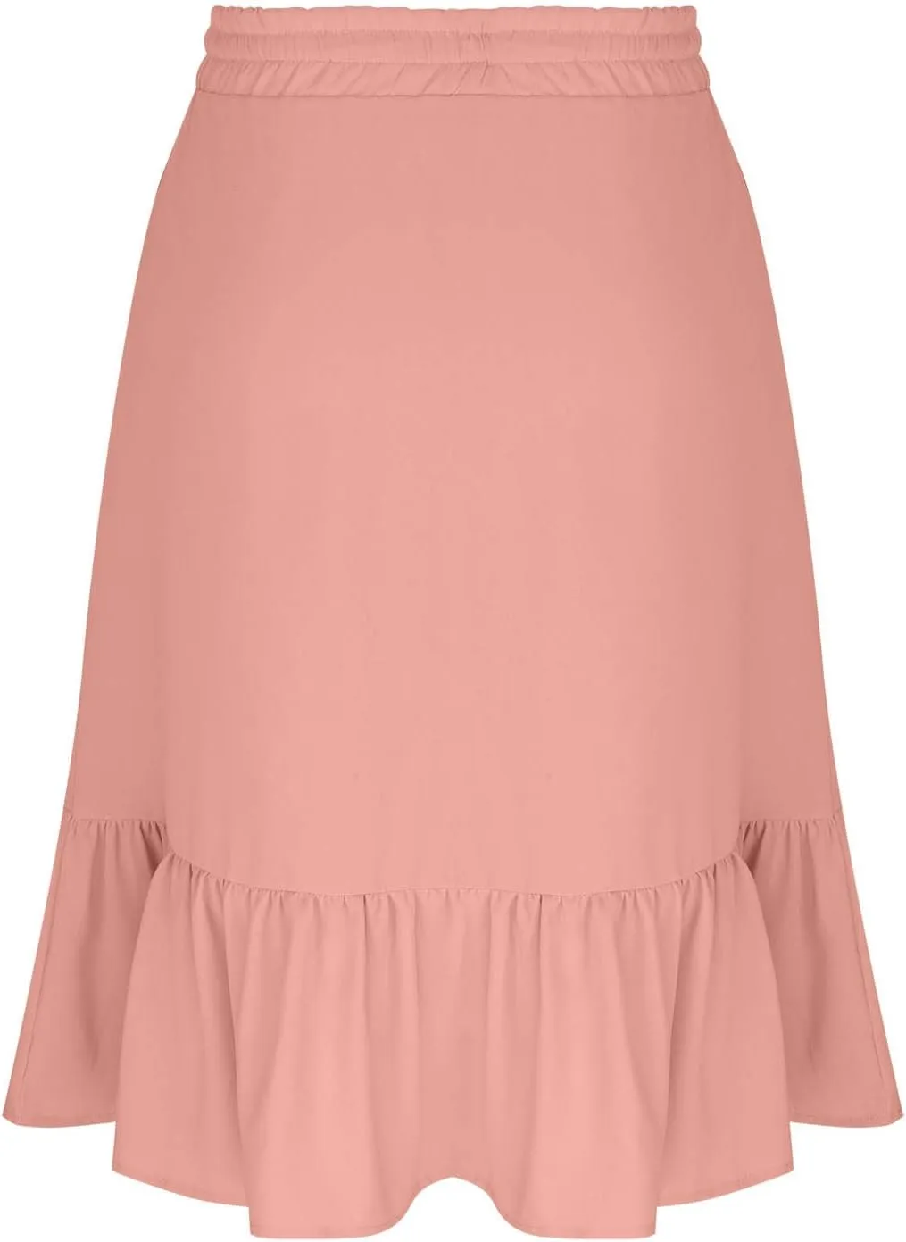 Women's Summer High Waisted Skirts Tiered Ruffle Skirts Boho Flowy Swing Pleated Skirt Casual A-Line Maxi Skirt
