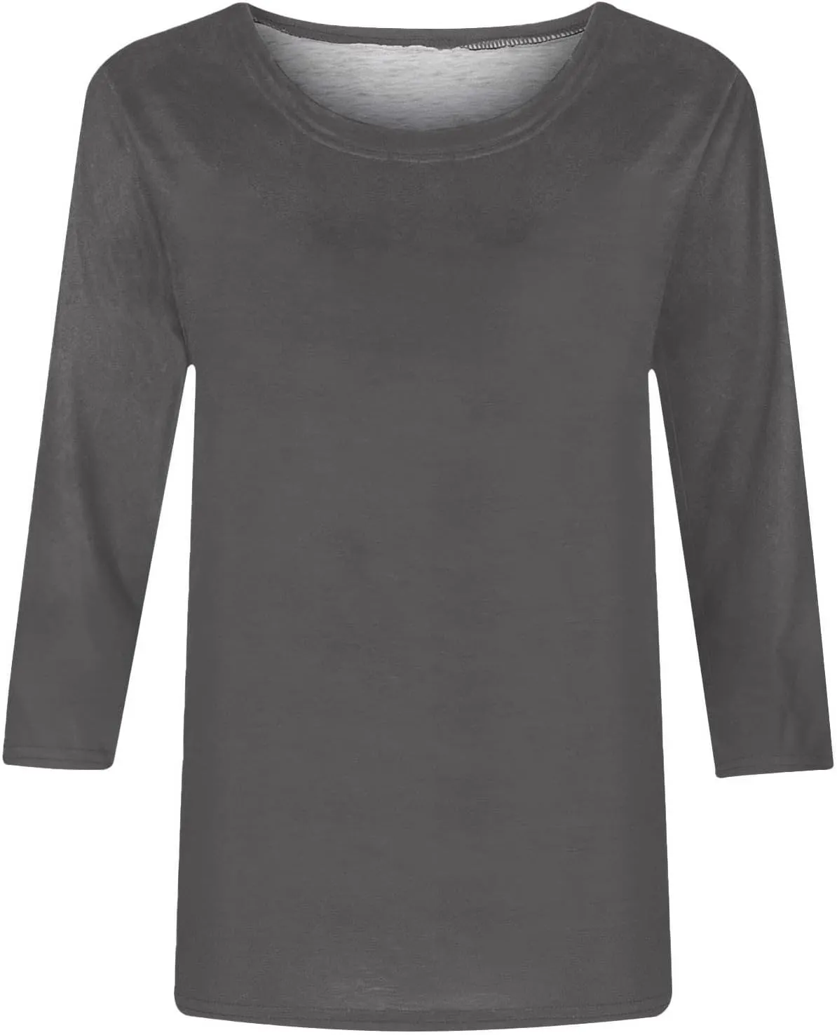 Womens Summer Tops Fashion Cute Daisy Print Shirts 3/4 Sleeve Casual Crewneck T Shirt Trendy Plus Size Tunic Blouses