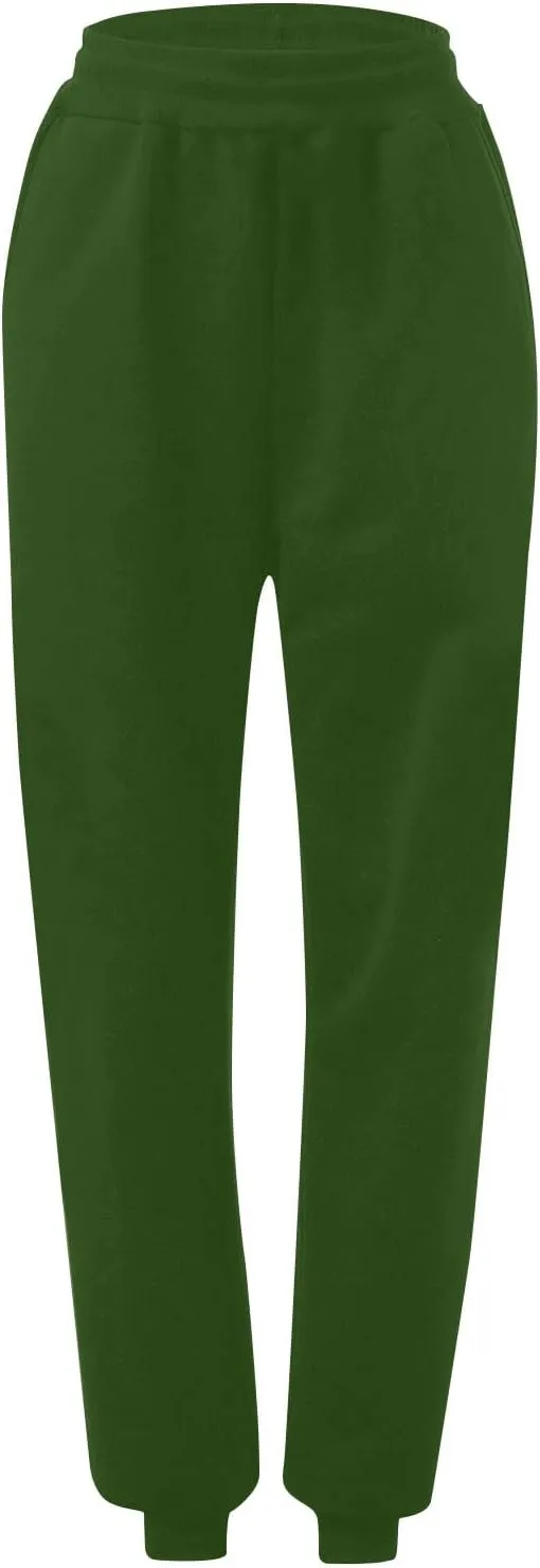 Women's Sweatpants Baggy Wide Leg Joggers High Elastic Waist Running Pants Lounge Cinch Bottom Trousers with Pockets