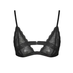 Women's Trim Black Lace Bralette