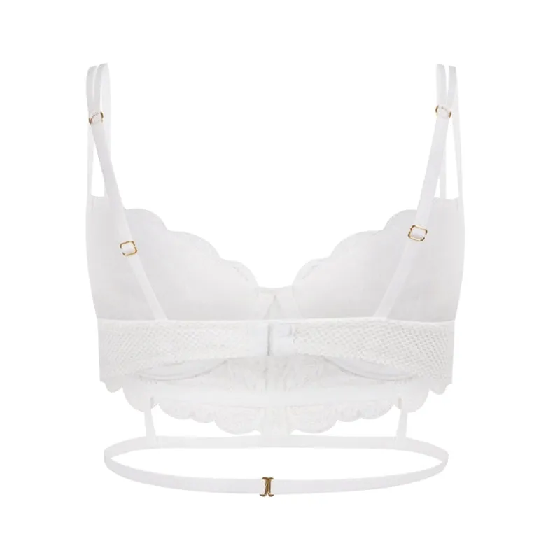 Women's White Lace Bra