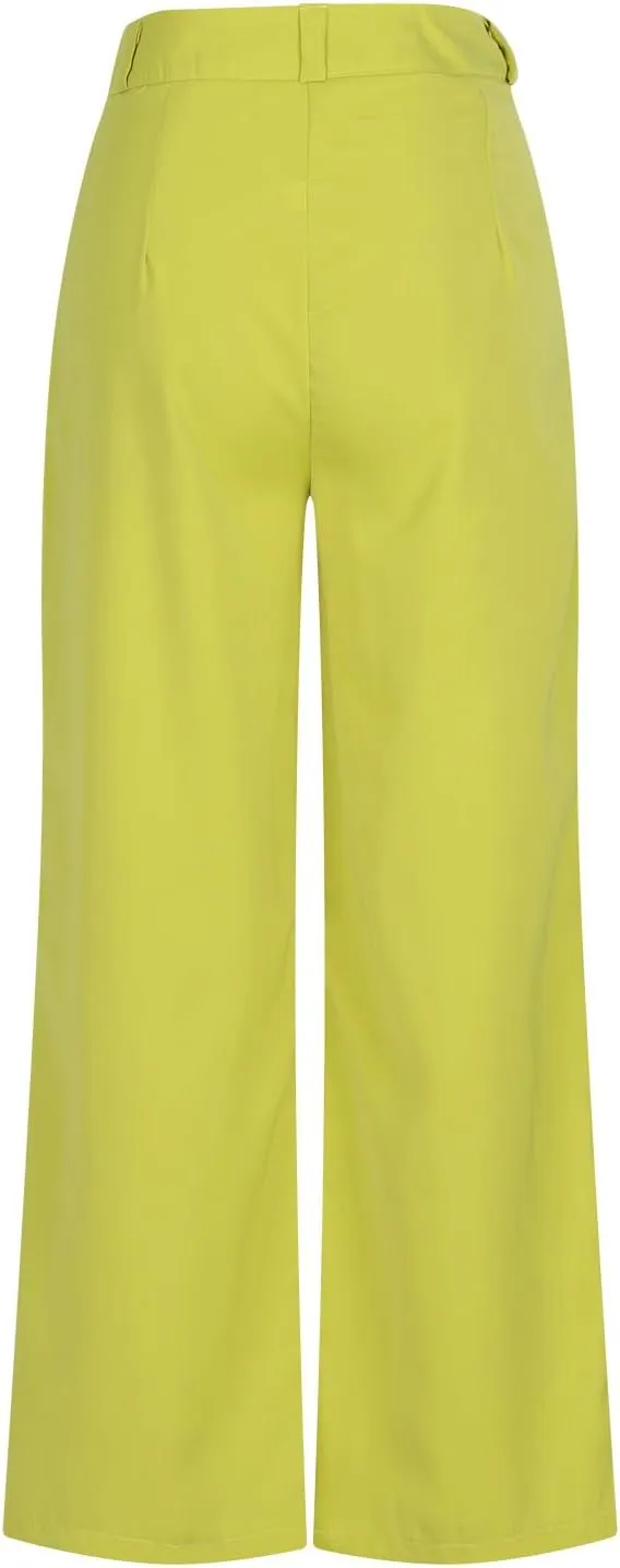 Womens Wide Leg Pants Elegant Straight Suit Pant Casual High Waisted Long Palazzo Pant Flowy Business Work Trousers