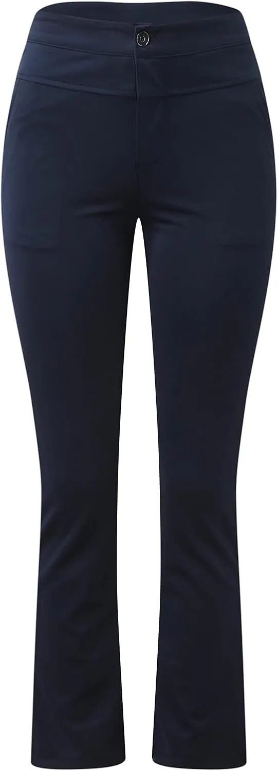 Women's Yoga Dress Pants Stretchy Work Slacks Business Casual Straight Leg/Bootcut Pull on Trousers with Pockets